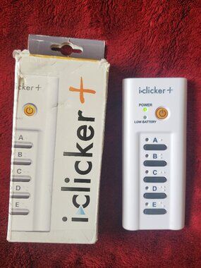 iClicker+ Student Remote Gently Used Box Intact RLR15 FCC ID: T24-RLR15